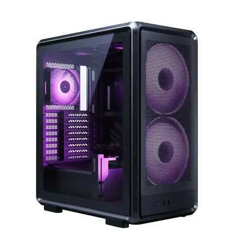 CoolerMaster Masterframe 500 Mesh ARGB | ATX PC Case Include 3 ARGB Fans - Black