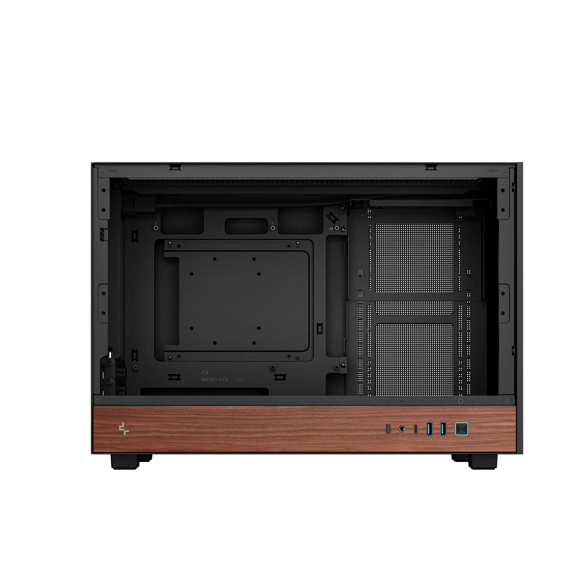Casing DEEPCOOL CH260 / CH-260 WOOD M-ATX PC Case - BLACK - Image 4