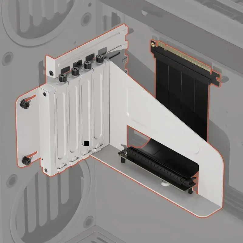 HAVN Universal Vertival GPU Kit | 6-Slot Adjustable Height, PCIe 5.0 - White - Image 3