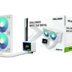 JualASRock Challenger 240 Digital | AIO Liquid Cooling 240mm with 3&Prime; Digital Display &ndash; WHITE