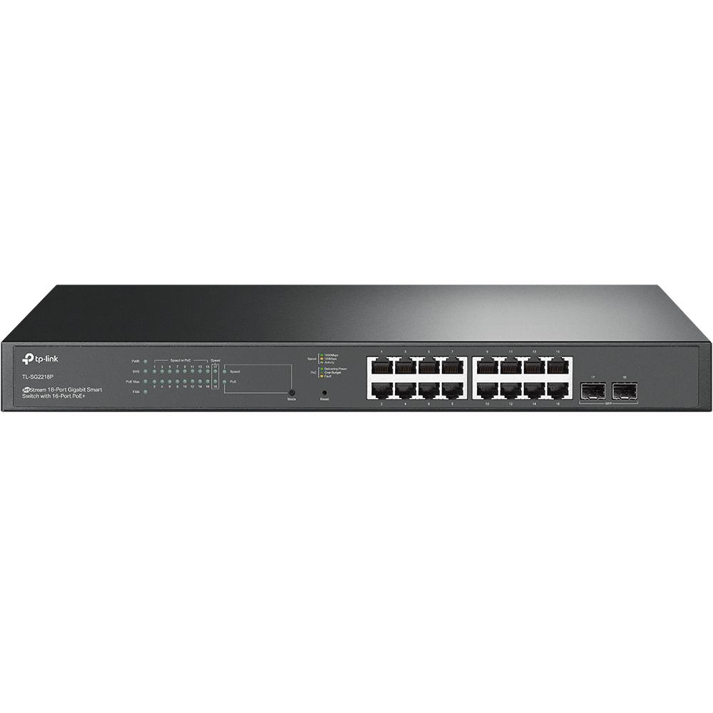 TP-LINK TL-SG2218P JetStream 18-Port Gigabit Smart Switch With 16-Port PoE+ - Image 2