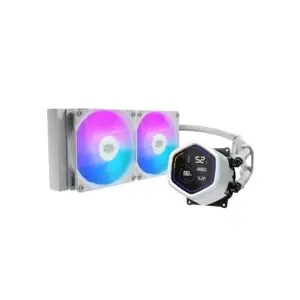 JualCooler Master MasterLiquid 240 Core Nex ARGB AIO Liquid Cooler 240mm &ndash; WHITE