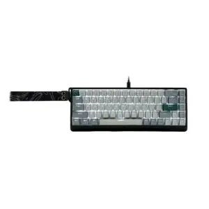 JualRexus Heroic KX3 Mechanical Keyboard RED Switch – Light Grey V2