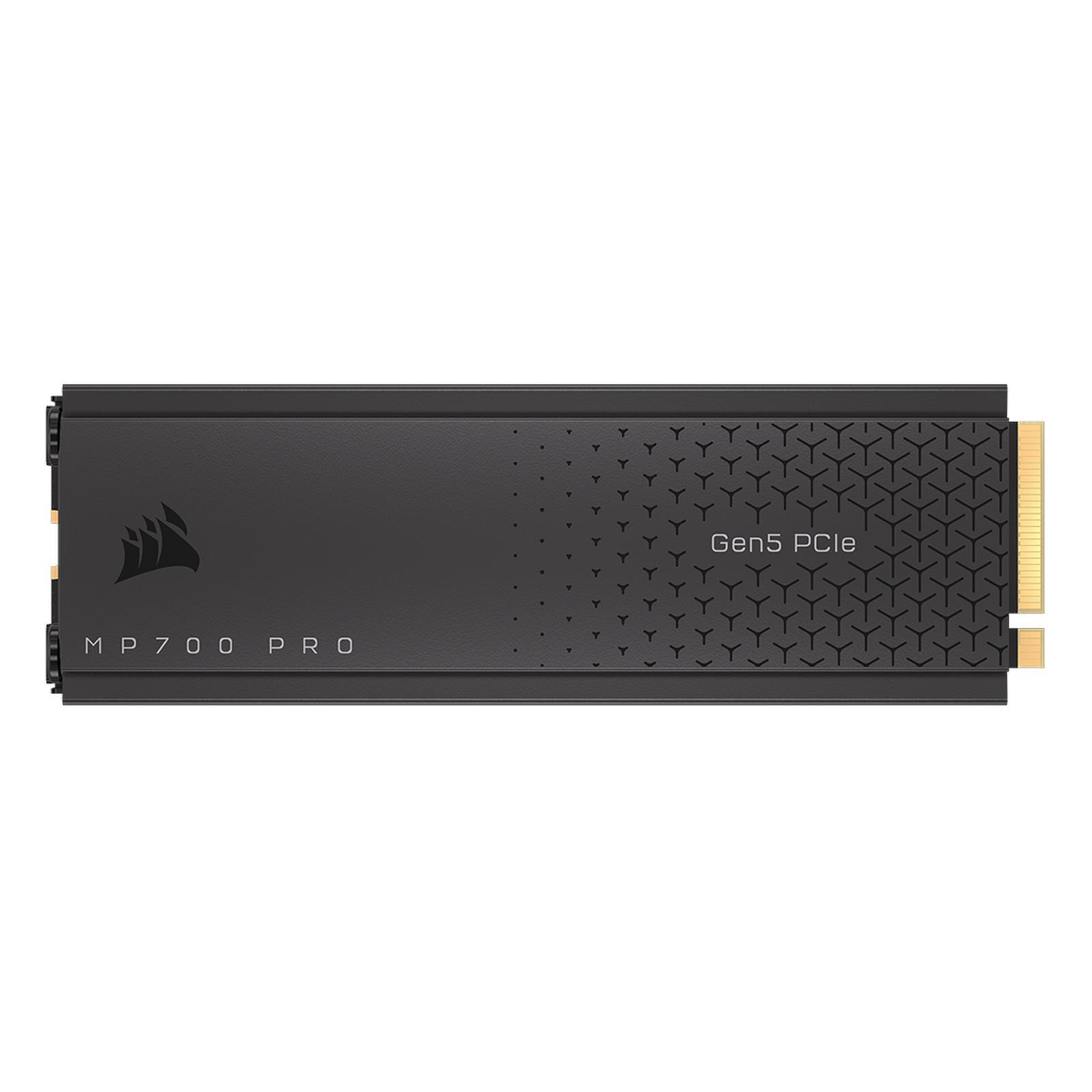 CORSAIR MP700 PRO - SSD With Air Cooler 2TB (Socket M2, NVMe PCIe GEN5 x4, 3D TLC NAND)