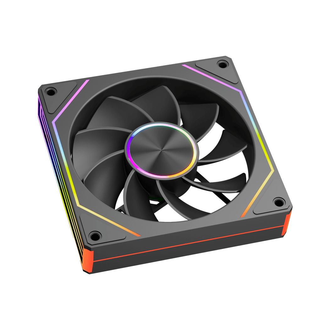 PCCOOLER FG120R ARGB | 120mm Reverse Fan PWM ARGB - Black - Image 4