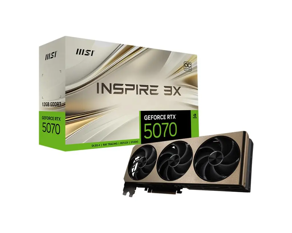 MSI GeForce RTX 5070 12G INSPIRE 3X OC 12GB GDDR7
