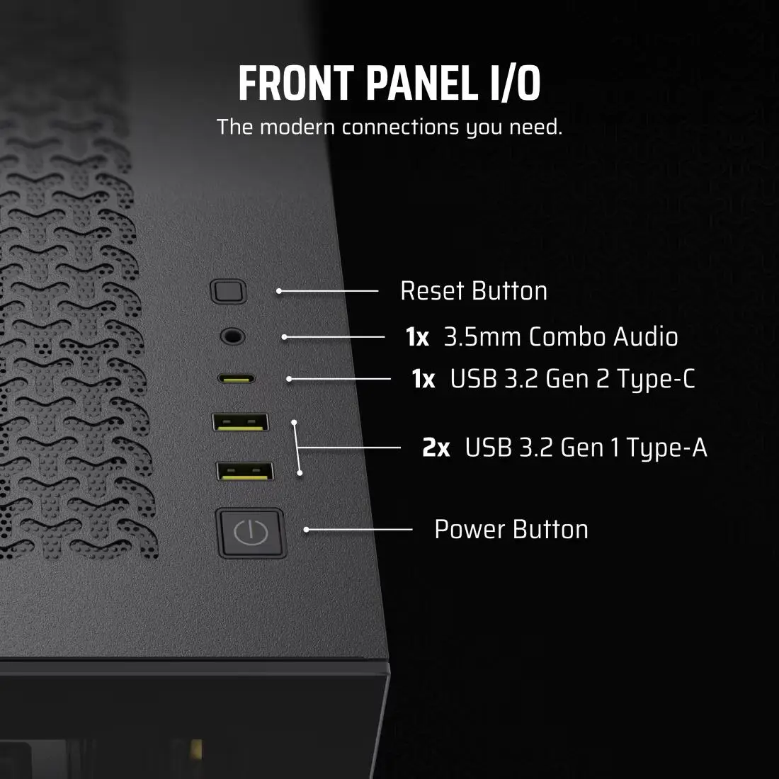 Corsair iCue LINK 3500X RGB | E-ATX PC Case Mid Tower with 3 RGB Fans - BLACK (CC-9011280-WW) - Image 7