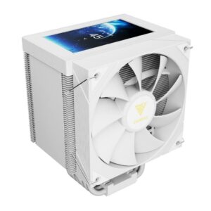 JualGAMDIAS BOREAS M2-61L – CPU Air Cooler with IPS LCD Display – White