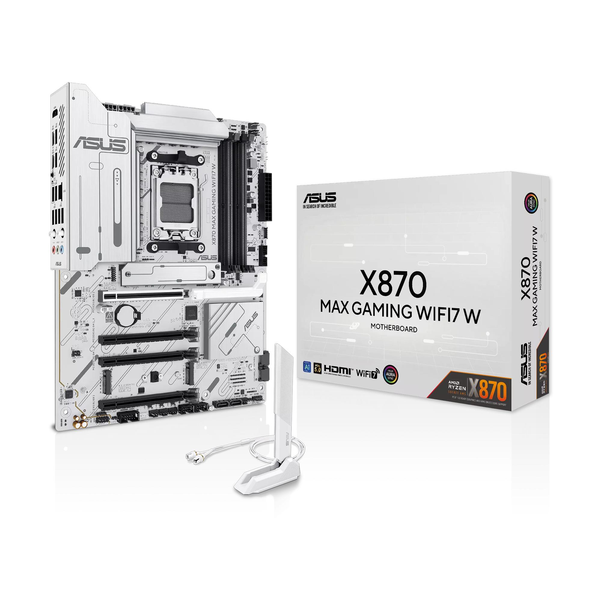 ASUS X870 MAX GAMING WIFI7 W (Socket AM5, AMD X870, DDR5) - WHITE
