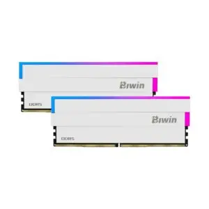 JualBIWIN DW100 RGB DDR5 32GB (2x16GB) 6000MHz CL28 &ndash; Dual Channel WHITE