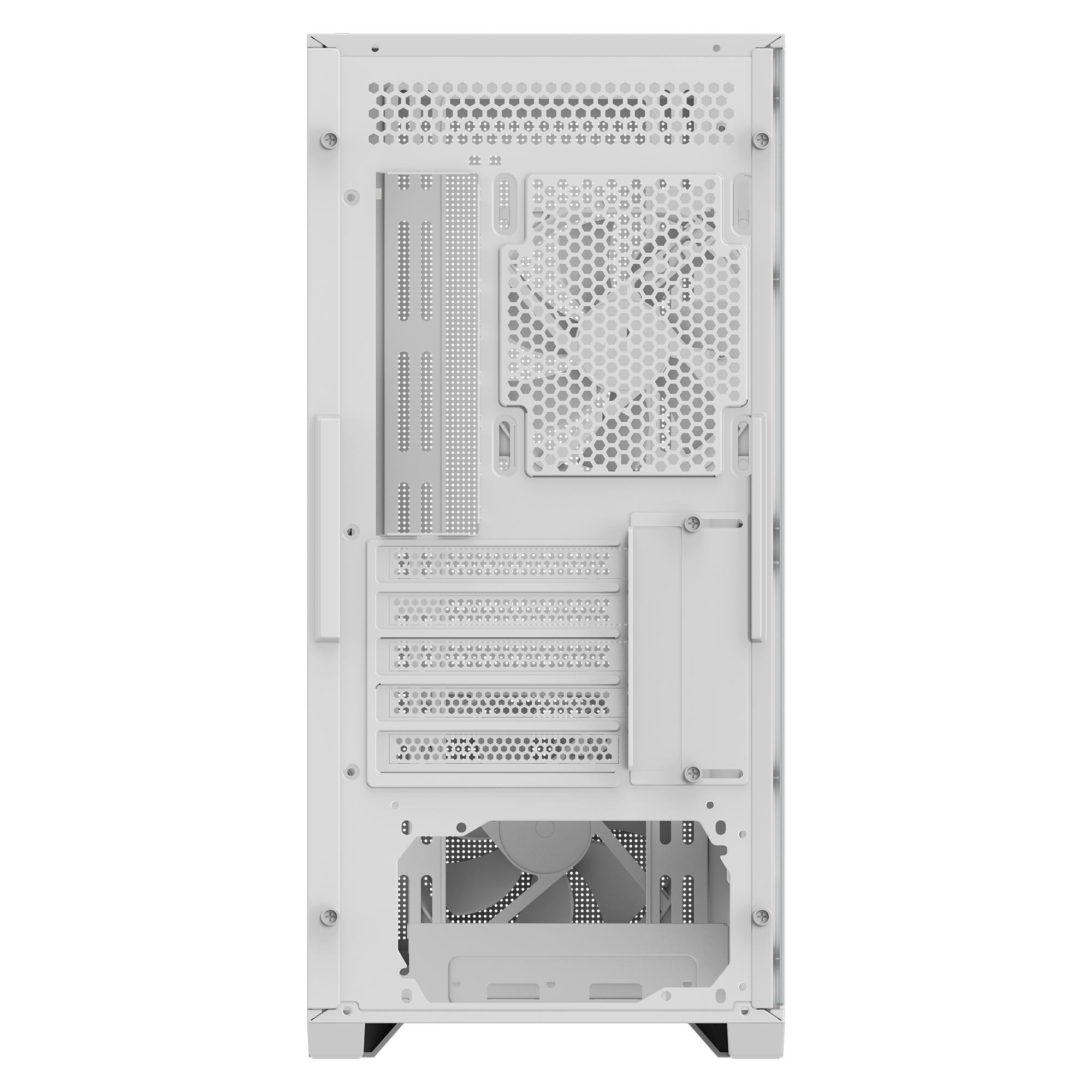 GIGABYTE C102 Glass Ice - Casing PC Gaming M-ATX Included 2 Fan - White - Image 6
