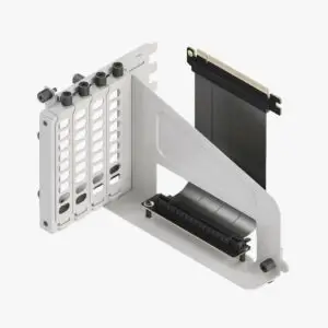 HAVN HS 420 Vertical GPU Mounting | Compatible HS-420 With PCIe 5.0 Riser Cable - White