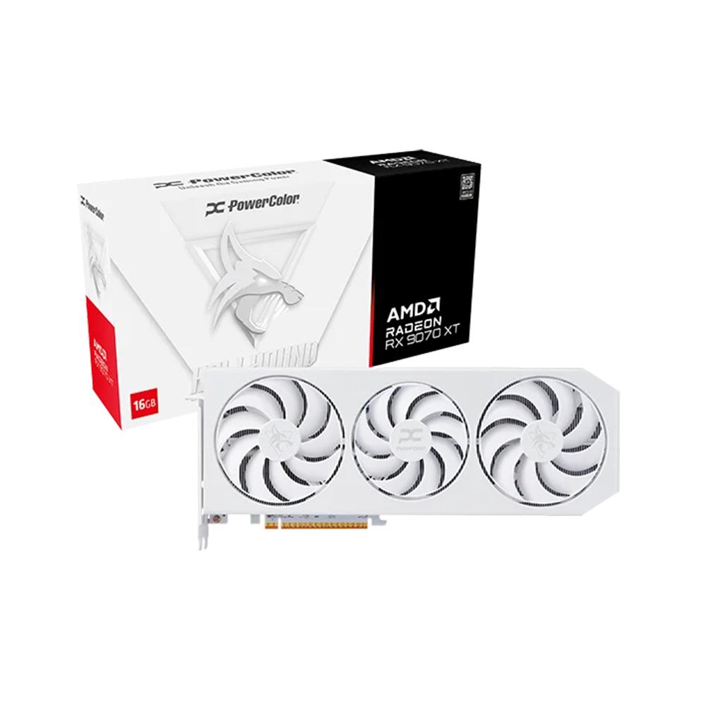 POWERCOLOR AMD Radeon RX 9070 XT HELLHOUND SPECTRAL 16GB GDDR6 - White
