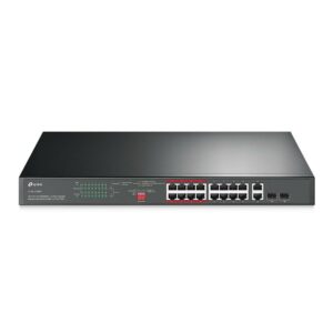TP-LINK SL1218MP 16-Port 10/100Mbps + 2-Port Gigabit Unmanaged PoE
