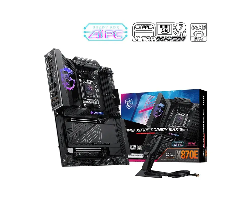 MSI MPG X870E CARBON MAX WiFi (Socket AMD AM5, DDR5)