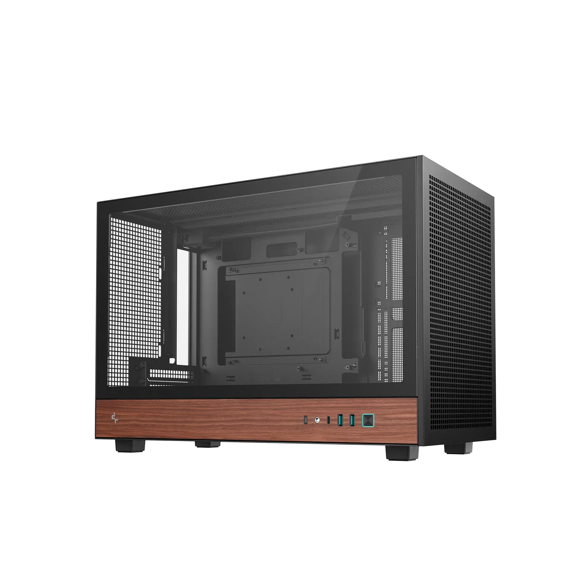 Casing DEEPCOOL CH260 / CH-260 WOOD M-ATX PC Case - BLACK - Image 3