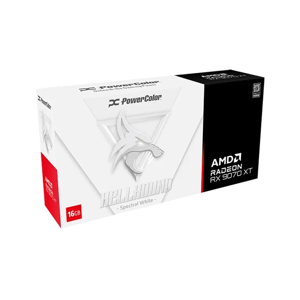 POWERCOLOR AMD Radeon RX 9070 XT HELLHOUND SPECTRAL 16GB GDDR6 - White - Image 5