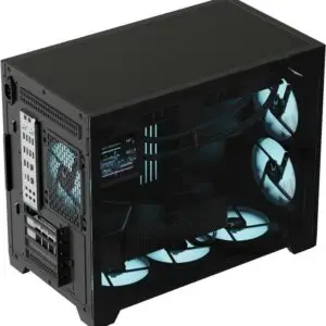 Formula V-Line Air Mesh G6 PLUS AR | M-ATX PC Case Included 3x120mm ARGB Fan - BLACK
