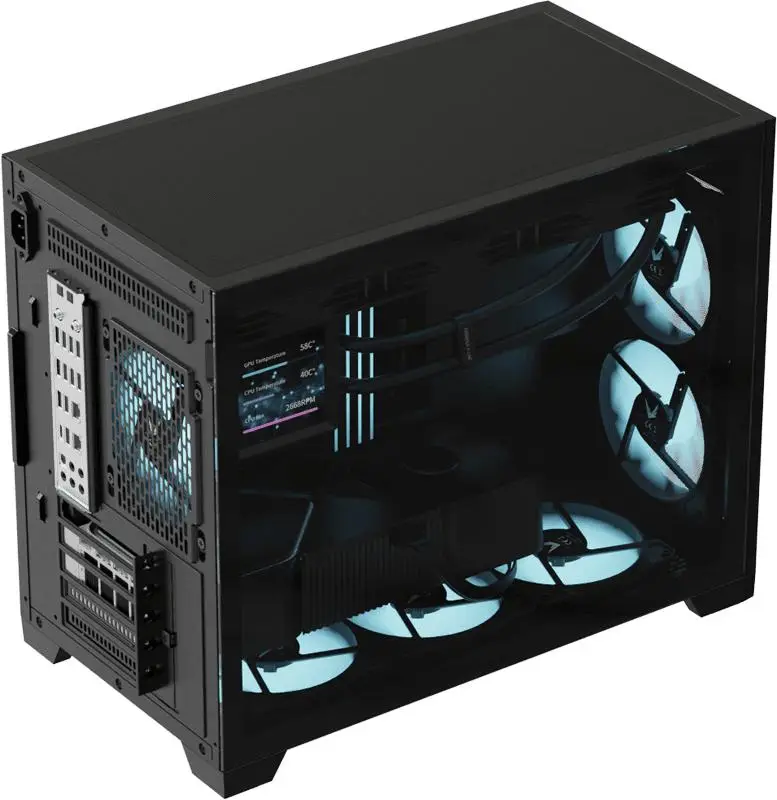 Formula V-Line Air Mesh G6 PLUS AR | M-ATX PC Case Included 3x120mm ARGB Fan - BLACK