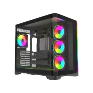 CASING VENOMRX ASTRAL MAX | Panoramic ATX PC Case Tempered Glass - BLACK