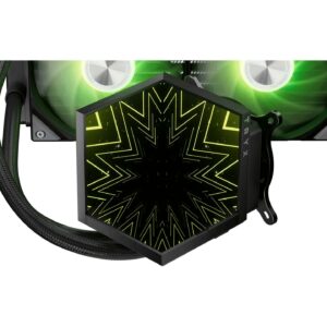JualTRYX STAGE ARGB 360 – AIO Liquid Cooler 360mm with Dual-Screen IPS Display 4.0″ – BLACK