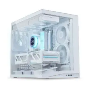 JualLian Li O11 Dynamic Mini V2 Flow | ATX PC Case Include 5 Reverse Fans – White