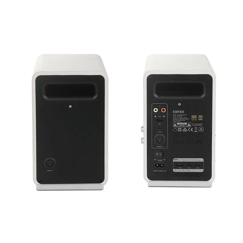 EDIFIER QR65 Desktop Active Monitor with GaN Charger 65W Bluetooth V5.3 Hi-Res Audio - White - Image 3