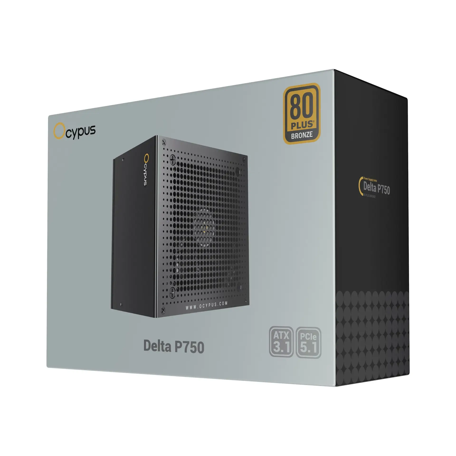 Power Supply OCYPUS DELTA P750 - 750W 80+ BRONZE ATX 3.1 PCIe 5.1 Non Modular - Image 8