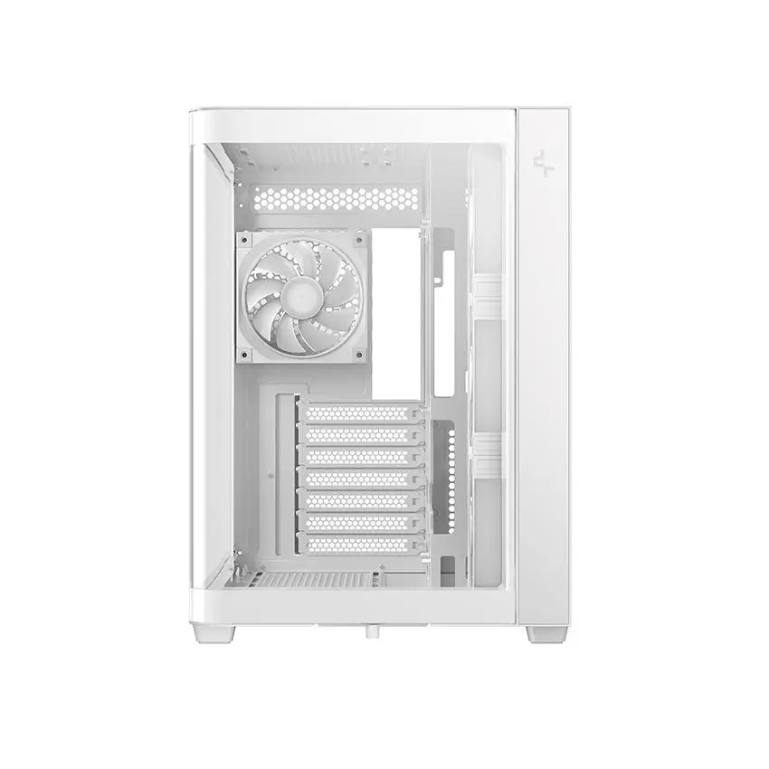 Casing DEEPCOOL CG530U 4F WH - Panoramic Curved ATX PC Case Include 4 Fan ARGB - WHITE - Image 2