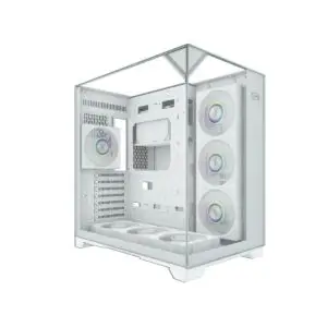 JualCasing PCCOOLER / PC COOLER C3 – M500 Panoramic PC Case MID Tower – WHITE