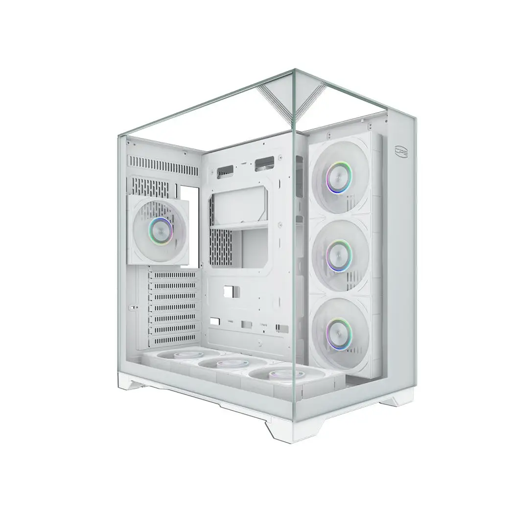 Casing PCCOOLER / PC COOLER C3 - M500 Panoramic PC Case MID Tower - WHITE