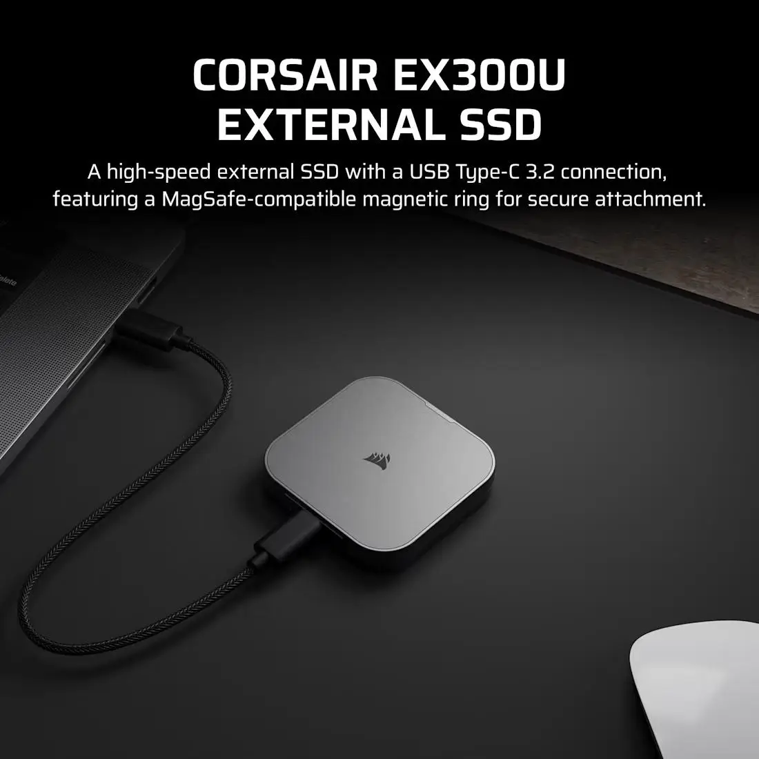 CORSAIR EX300U - SSD External 2TB USB 3.2 Type C - CSSD-EX300U2TB - Image 2