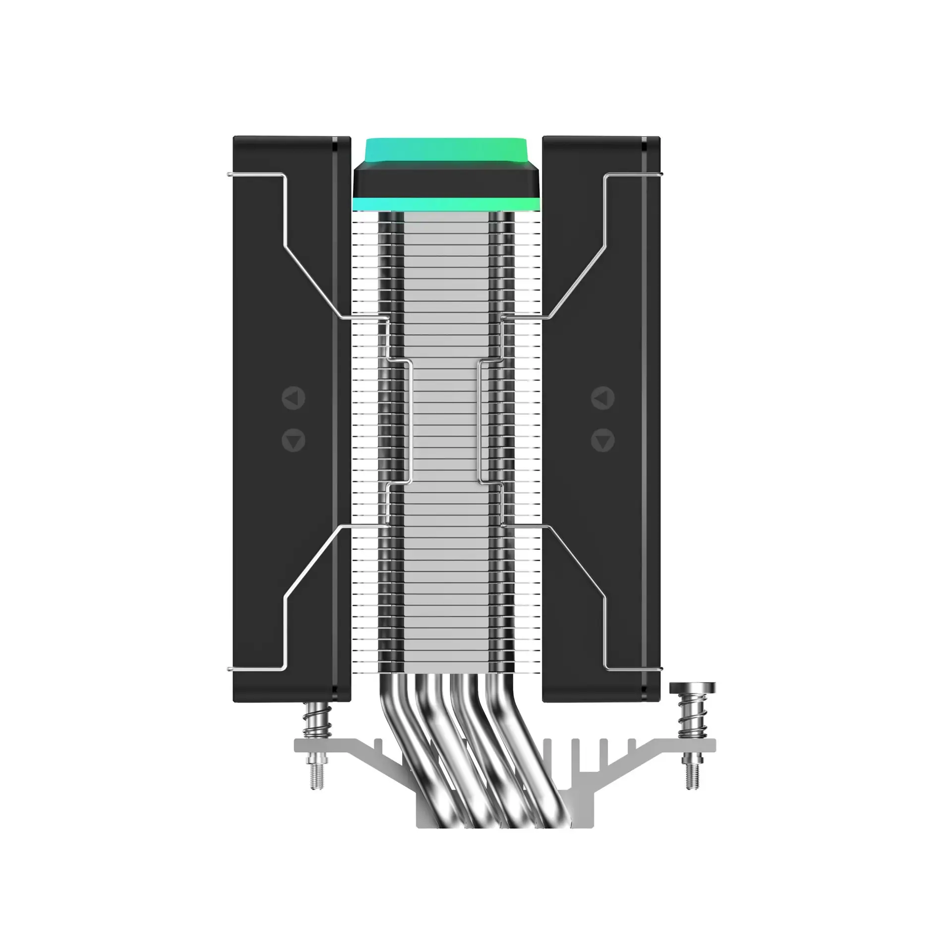 OCYPUS Delta A40 SE Dual Fan ARGB 4 Heatpipes Single Tower Air Cooler - BLACK - Image 3