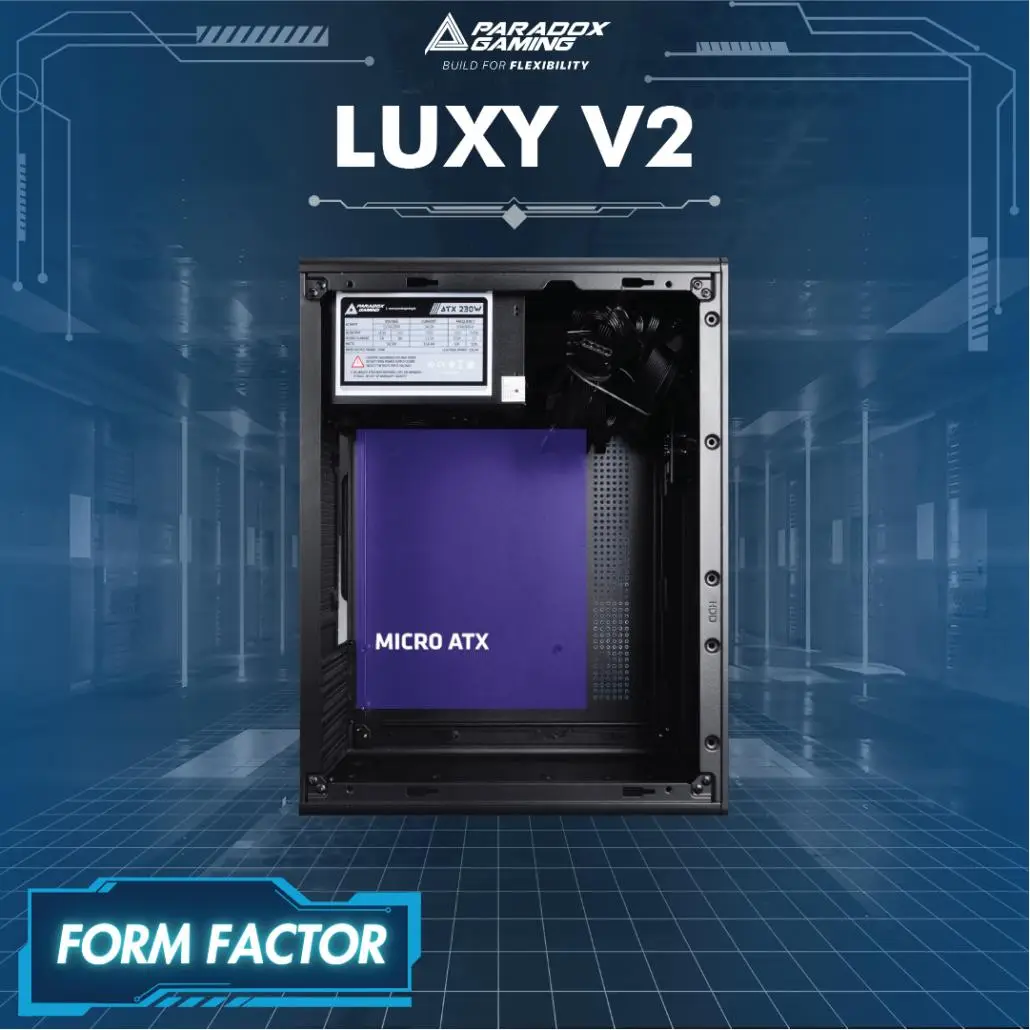 CASING PARADOX GAMING LUXY V2 + PSU 230W - Image 3