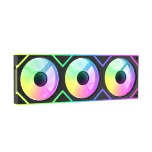 JualFan Casing OCYPUS GAMMA F36 ARGB Triple Fan 360mm | Infinity Mirror PWM Modular PC Case Fan &ndash; Black