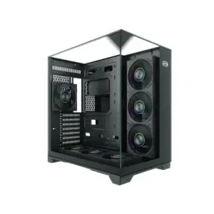 JualCasing PCCOOLER / PC COOLER C3 – M500 Panoramic PC Case MID Tower – BLACK