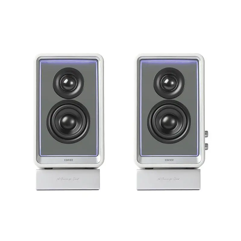 EDIFIER QR65 Desktop Active Monitor with GaN Charger 65W Bluetooth V5.3 Hi-Res Audio - White - Image 2