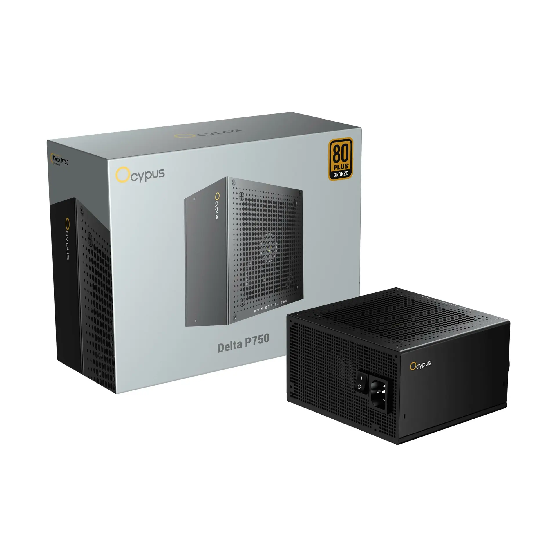 Power Supply OCYPUS DELTA P750 - 750W 80+ BRONZE ATX 3.1 PCIe 5.1 Non Modular