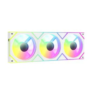 JualFan Casing OCYPUS GAMMA F36 ARGB Triple Fan 360mm | Infinity Mirror PWM Modular PC Case Fan &ndash; White