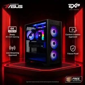 JualEXP PC Gaming | Ryzen 7 7800X3D | RTX 5070 Dual | 32GB | 1TB | WiFi &ndash; PBA [Powered By Asus]