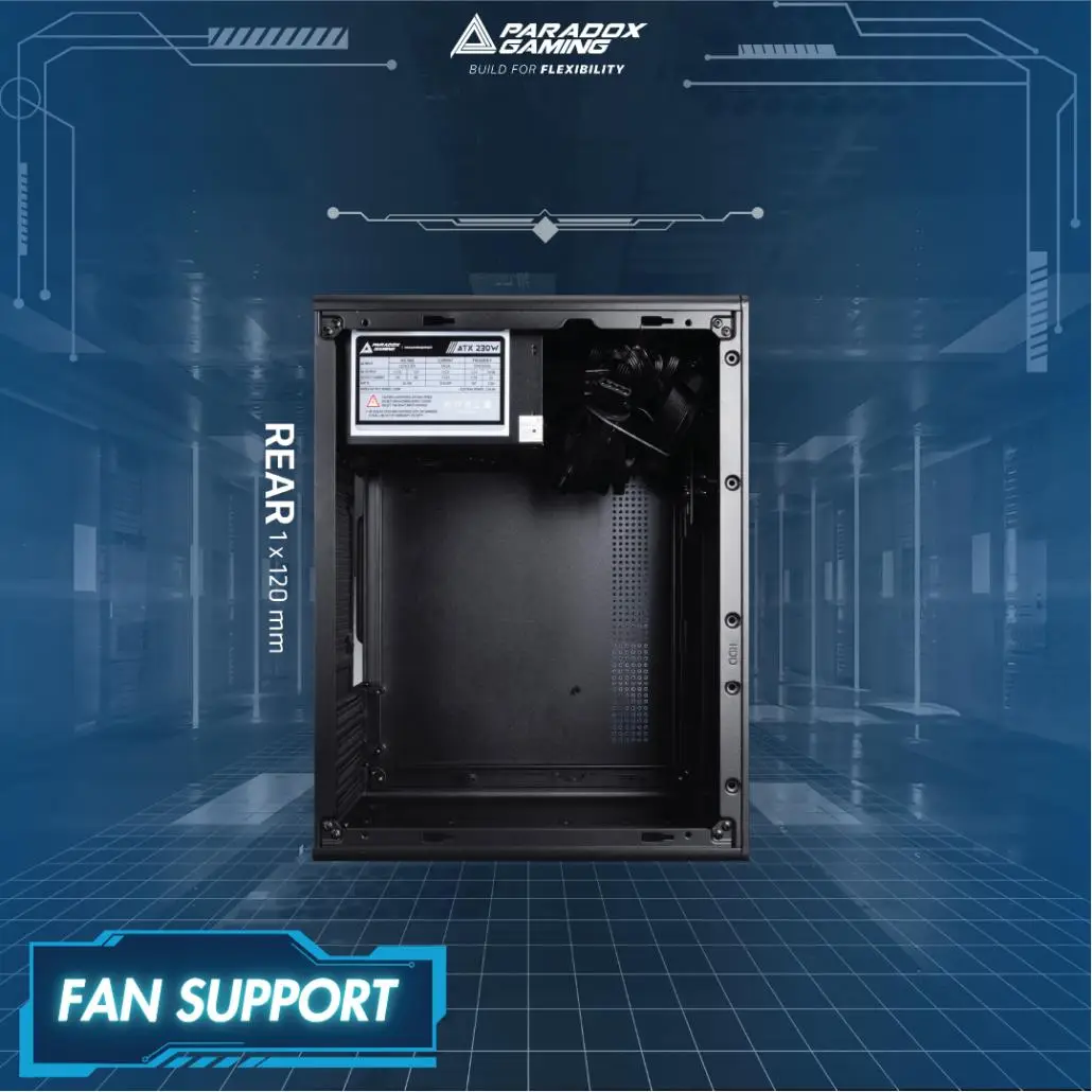 CASING PARADOX GAMING LUXY V2 + PSU 230W - Image 4