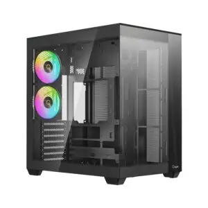JualCasing OCYPUS DELTA C74 ARGB | ATX PC Case Panoramic View Include 2 Fans ARGB &ndash; Black