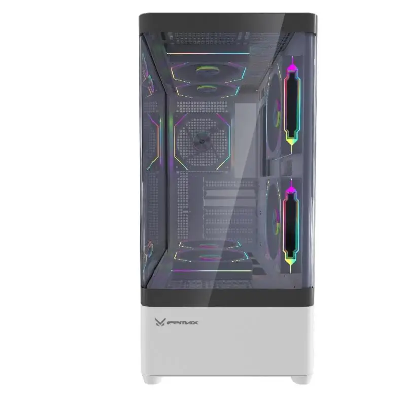 CASING FPMAX Diamond R4A Pro Nova - ATX PC Case Include 3 ARPW - White - Image 5