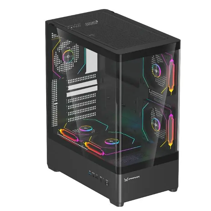 CASING FPMAX Diamond R4A Pro Nova - ATX PC Case Include 3 ARPW - Black - Image 2