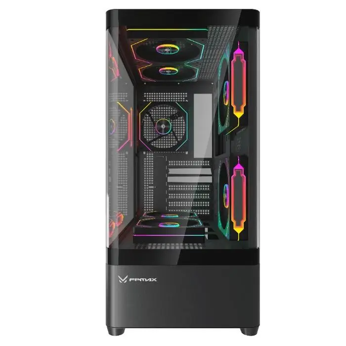 CASING FPMAX Diamond R4A Pro Nova - ATX PC Case Include 3 ARPW - Black - Image 5