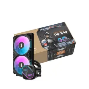 JualdarkFlash Explore DO240 | AIO Liquid CPU Cooler ARGB with LCD Display – Black