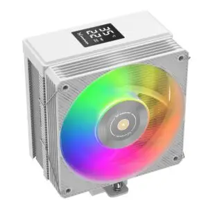 JualFPMAX F-400ARGI – CPU Cooler ARGB 120mm with Status Display – White