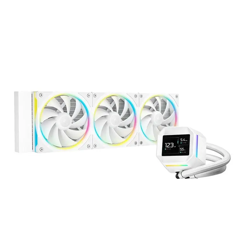 Deepcool LM360 ARGB 360mm AIO CPU Cooler - WHITE