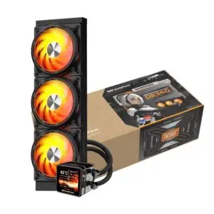JualdarkFlash EXPLORE DE360 ARGB – AIO Liquid Cooler 360mm with Magnetic Display IPS 2.88″ – Black