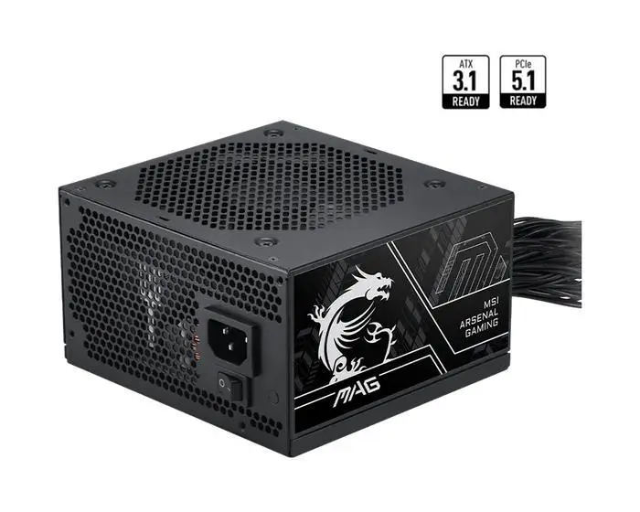 Power Supply MSI MAG A750BN III - 750W 80+ BRONZE ATX 3.1 PCIe 5.1 Non Modular - Image 2